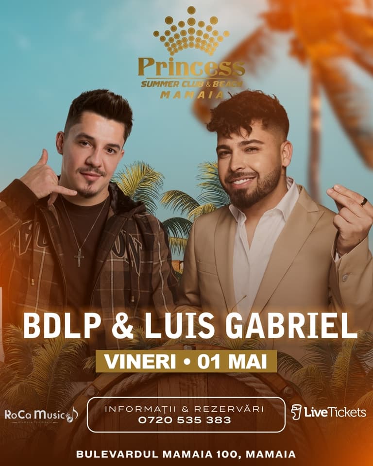 1 MAI de poveste x BDLP x Plaja Princess Club Mamaia