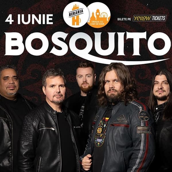 BOSQUITO LIVE – 4 iunie la Berăria H