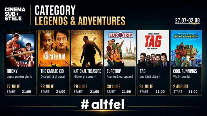 Cinema sub stele: Legends & Adventure Week