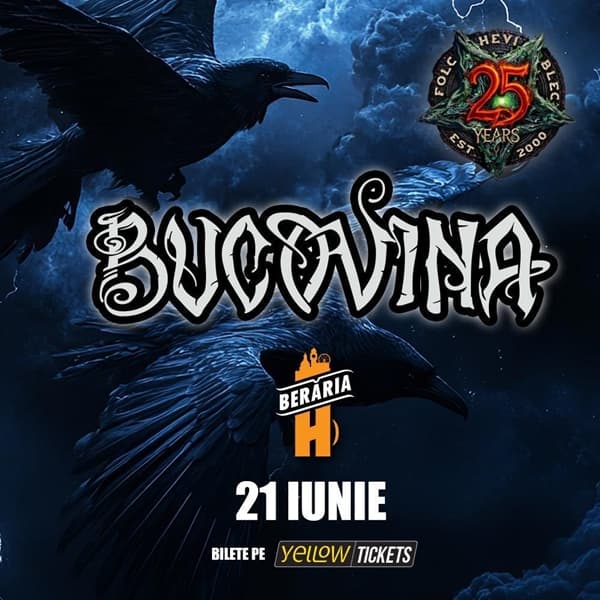 Concert BUCOVINA pe 21 iunie la Berăria H