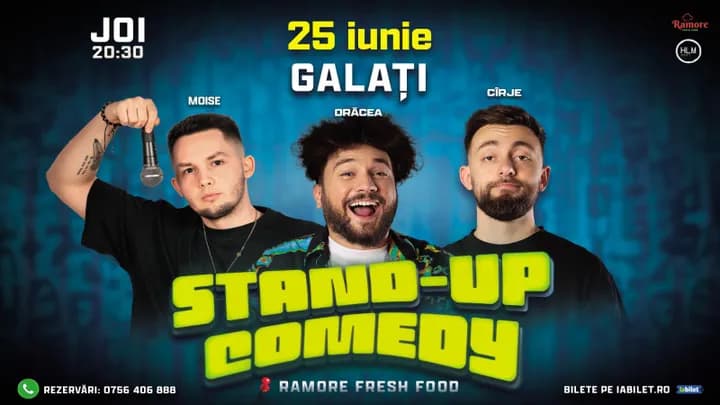 Galați: Stand-up Comedy cu Drăcea, Cîrje și Moise