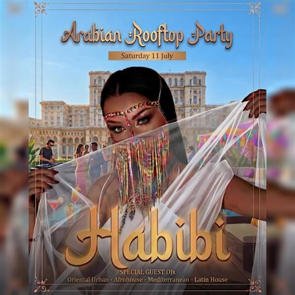 Habibi -  Arabia Rooftop white party -Bucharest