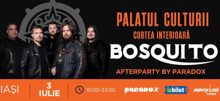 Iasi: BOSQUITO concert & Party PARADOX