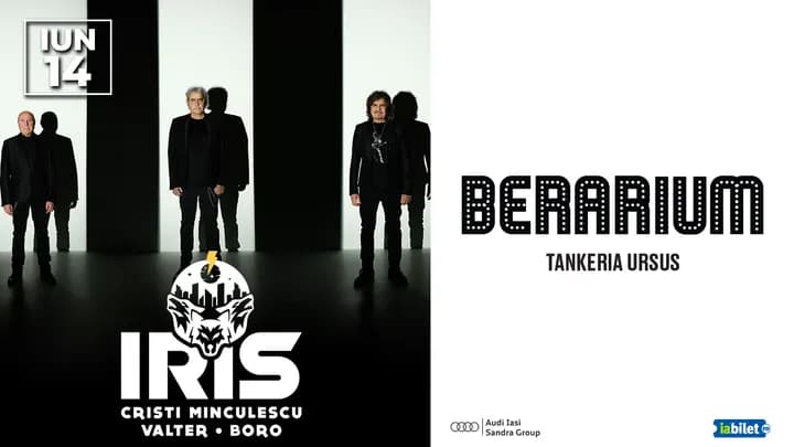 Iași: Concert IRIS – Cristi Minculescu, Valter, Boro