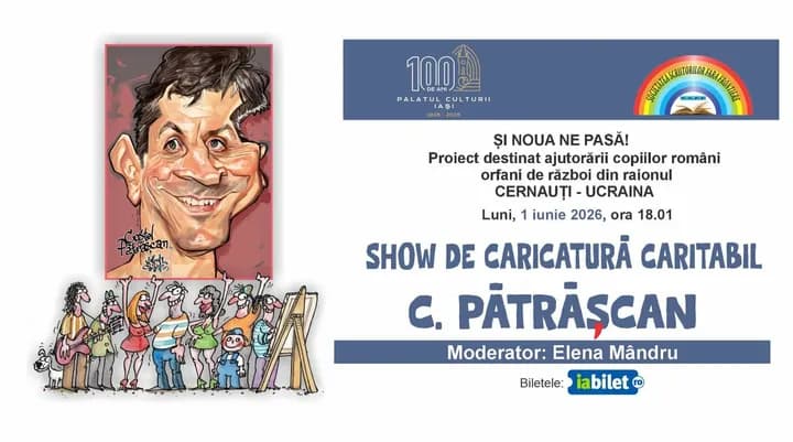 Iasi: Show de caricatura - Eveniment caritabil