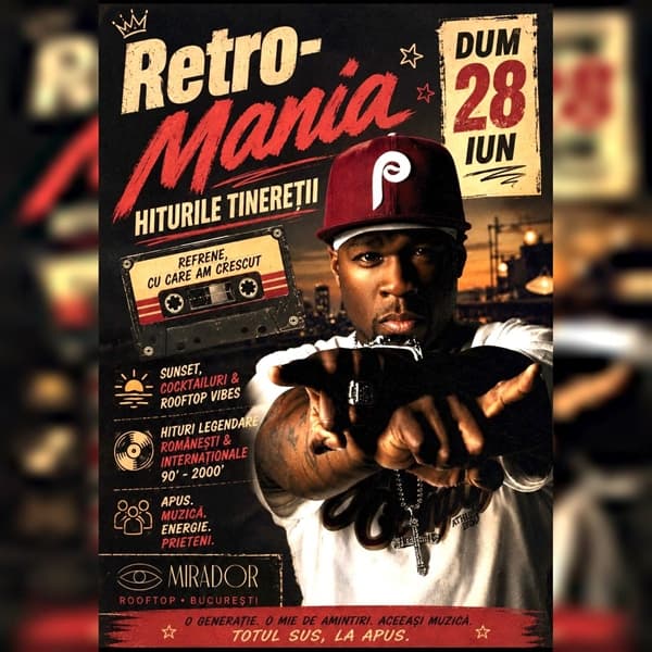 Retro-Mania @ Mirador Rooftop Bucharest