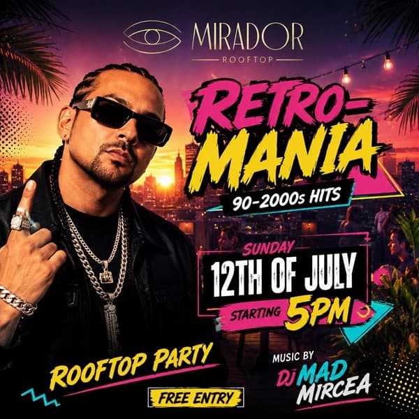 Retro-Mania rooftop @ Mirador, bucharest