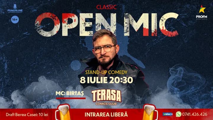 Stand-up Comedy Open mic la ComicsClub!