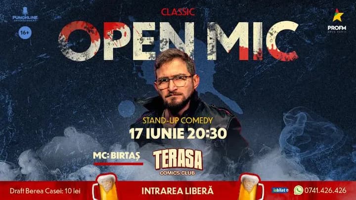 Stand-up Comedy Openmic la ComicsClub!