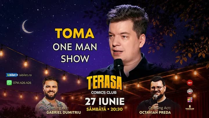 Toma - One Man Show pe Terasa ComicsClub!