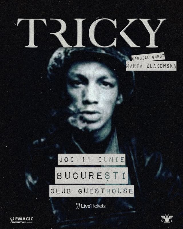 TRICKY Live @ Club Guesthouse, Bucuresti