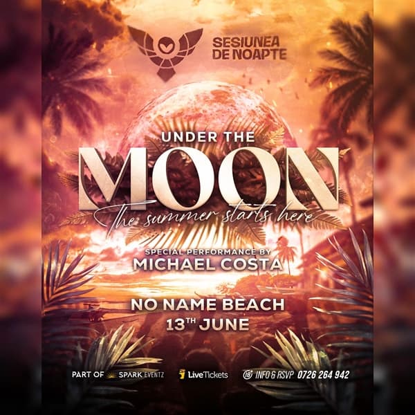 UNDER THE MOON  ▼ no name beach, Timisoara