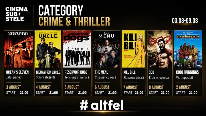 Cinema sub stele: Crime & Thriller Week