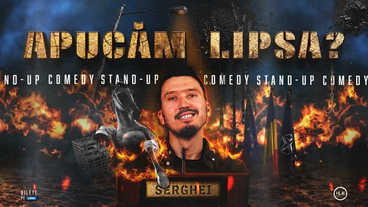 Cluj-Napoca: Stand-Up Comedy politic cu Serghei - „Apucăm lipsa? (LATE SHOW)