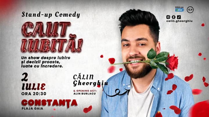 Constanța: Caut iubită! – Stand-up Comedy cu Călin Gheorghiu