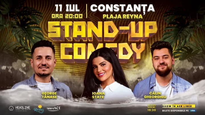 Constanta: Stand-up comedy alături de George Tănase, Ioana State și Călin Gheorghiu