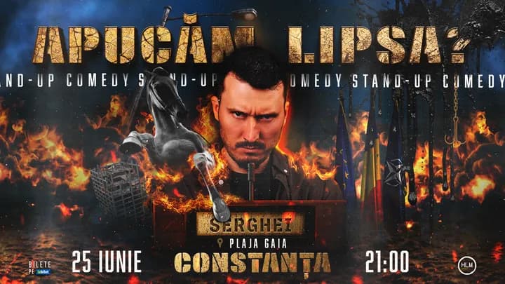 Constanța: Stand-Up Comedy politic cu Serghei - „Apucăm lipsa?”