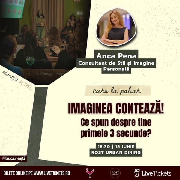 Curs la Pahar - IMAGINEA CONTEAZĂ! Ce spun despre tine primele 3 secunde? // 18 iunie