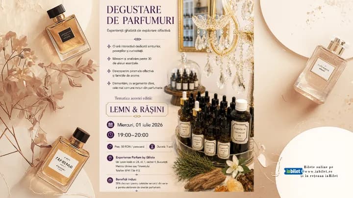 Degustare de Parfumuri - Lemn Rășini