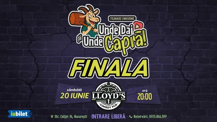 Lloyd's: Filmare Finala "Unde dai și Unde Capră