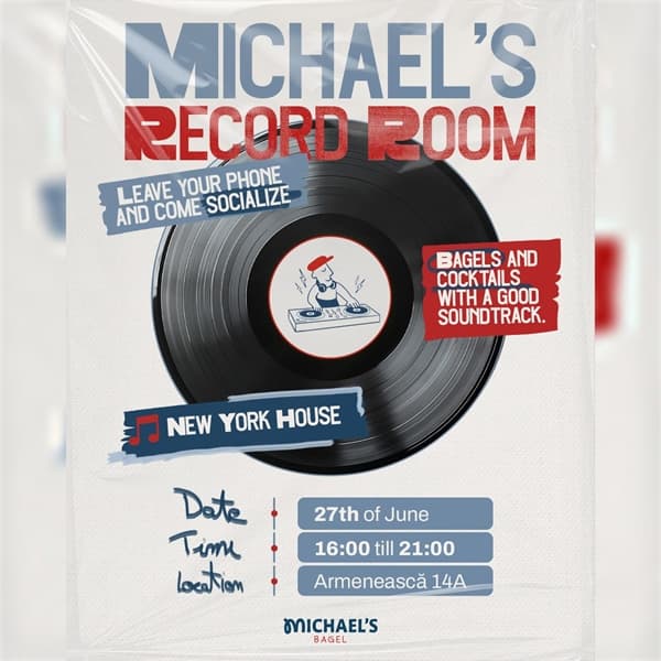 Michael's Record Room | New York House Music | Social Event @ Michael's Bagel