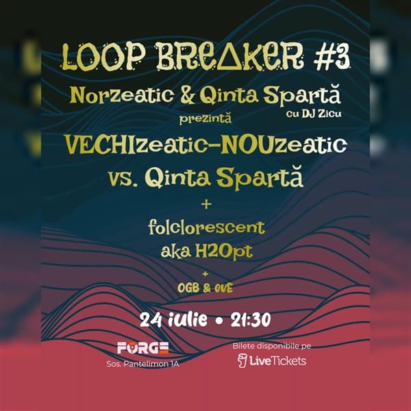 Norzeatic & Qinta Spartă cu DJ Zicu, folclorescent - LOOP BRE∆KER #3 @ FORGE