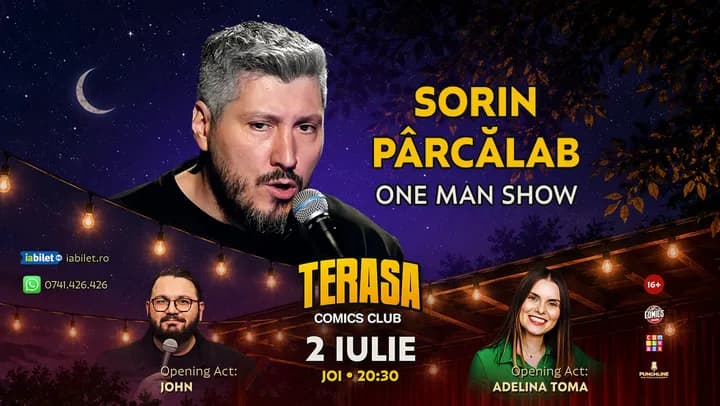 One Man Show cu Sorin Pârcălab pe Terasa ComicsClub!