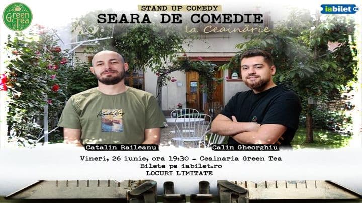Open Mic la Ceainăria Green Tea cu Călin Gheorghiu și Cătălin Răileanu