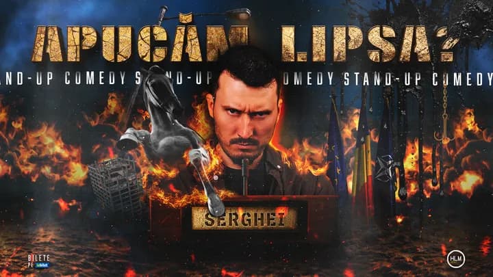 Ploiești: Stand-Up Comedy politic cu Serghei - „Apucăm lipsa?”