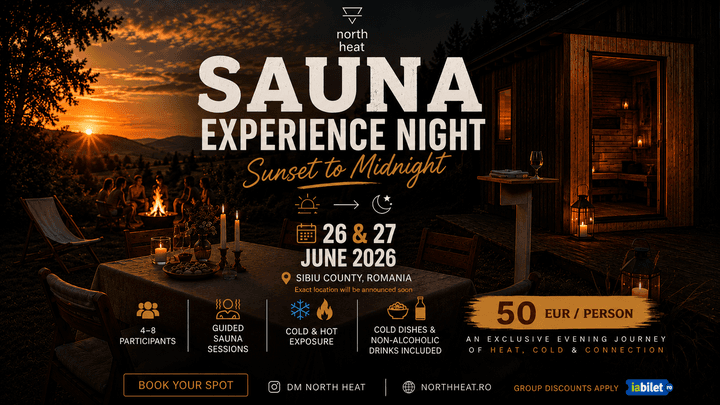 Sibiu: Sauna Experience Night | From Sunset to Midnight