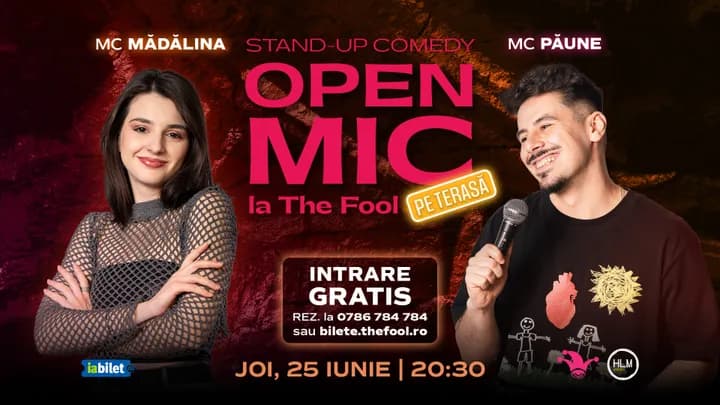 The Fool Terasa: Open Mic: MCs Păune & Mădălina Mihai