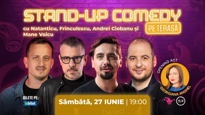 The Fool Terasa: Stand-up comedy cu Ciobanu, Mane, Frînculescu și Natanticu