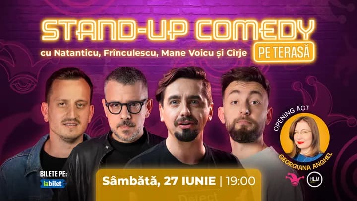 The Fool Terasa: Stand-up comedy cu Cîrje, Mane, Frînculescu și Natanticu