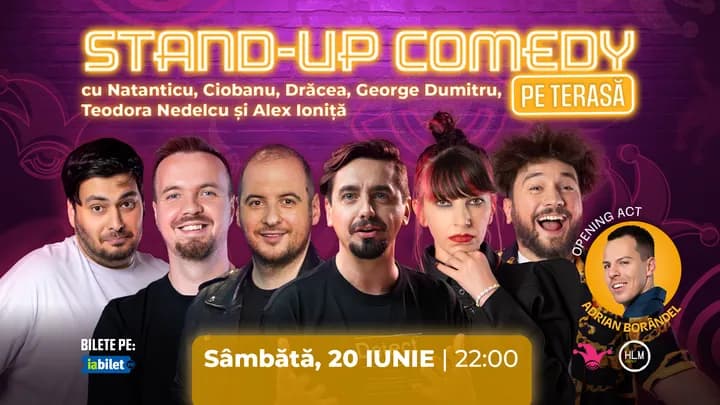 The Fool Terasa: Stand-up comedy cu Natanticu, Ciobanu, Drăcea, George Dumitru, Teodora Nedelcu și Alex Ioniță
